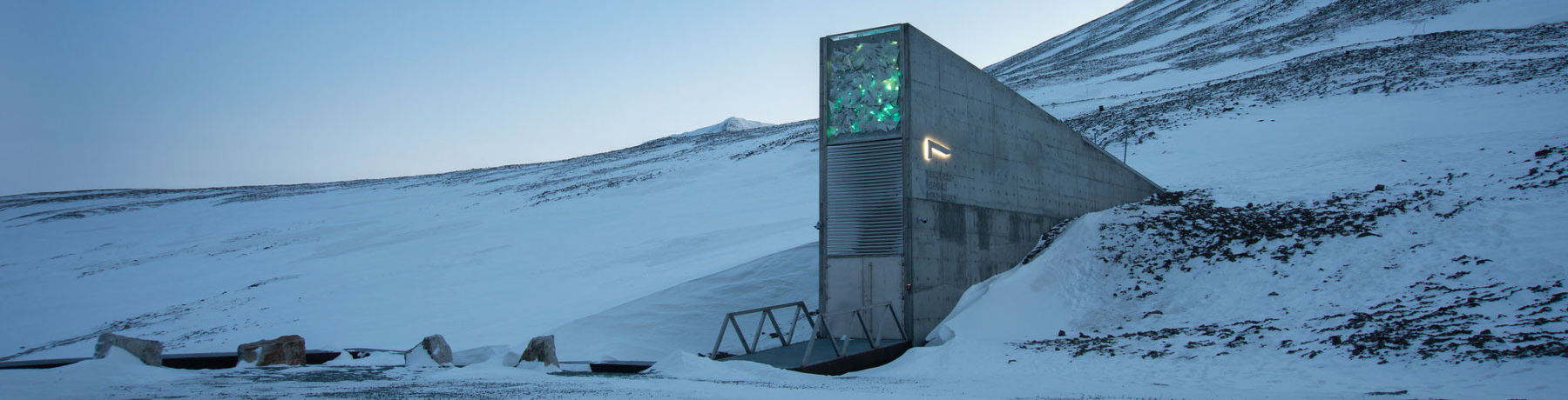 Exterior view of Svalbard Global Seed Vault entrance
